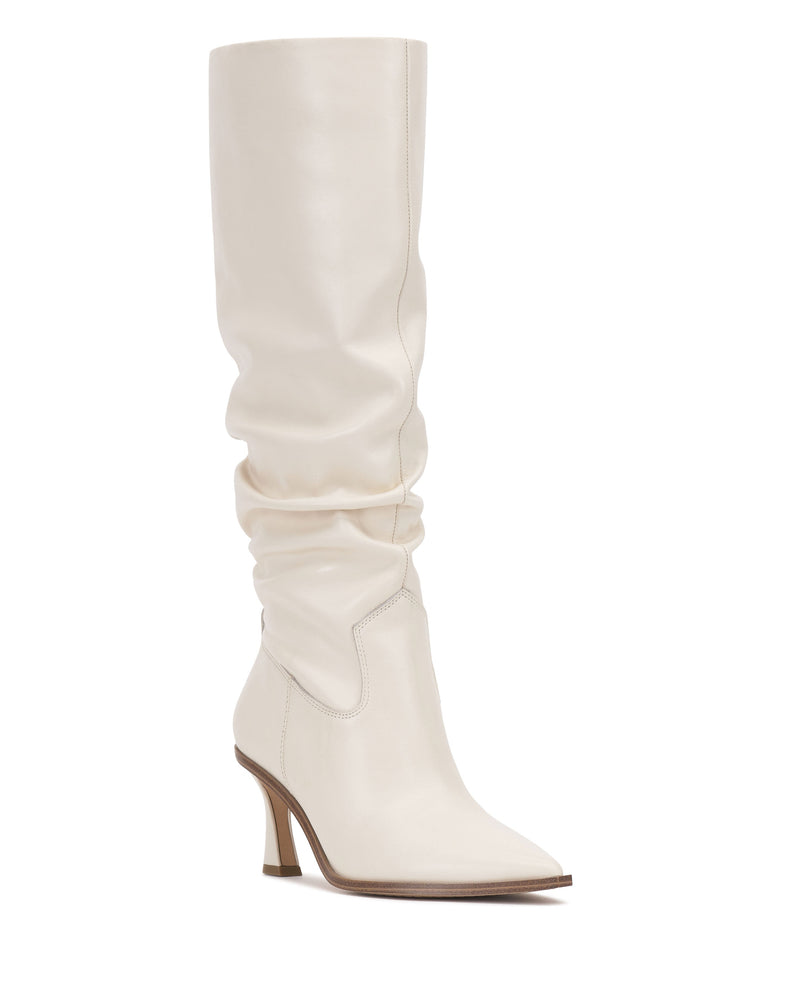 Kindre Wide Calf Slouchy Knee High Boot - Coconut Cream - Vince Camuto