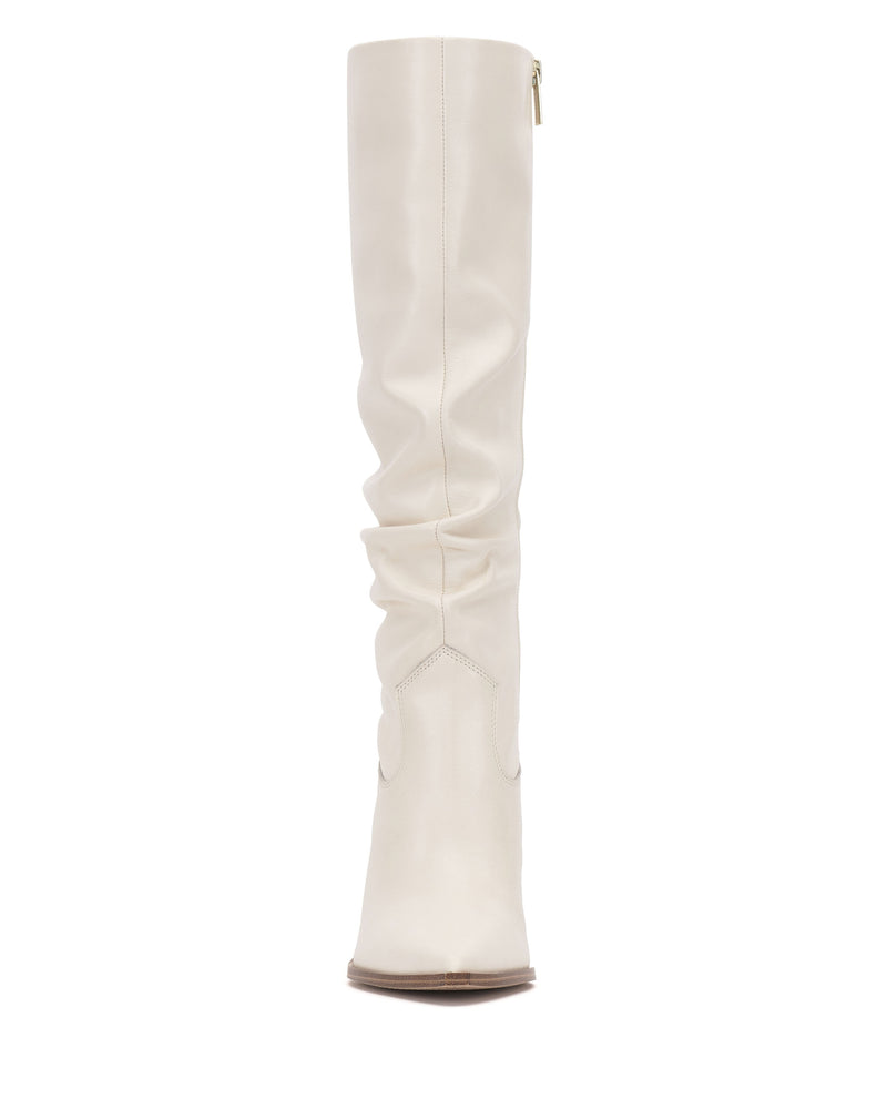 Kindre Extra Wide Calf Slouchy Knee High Boot - Coconut Cream - Vince Camuto