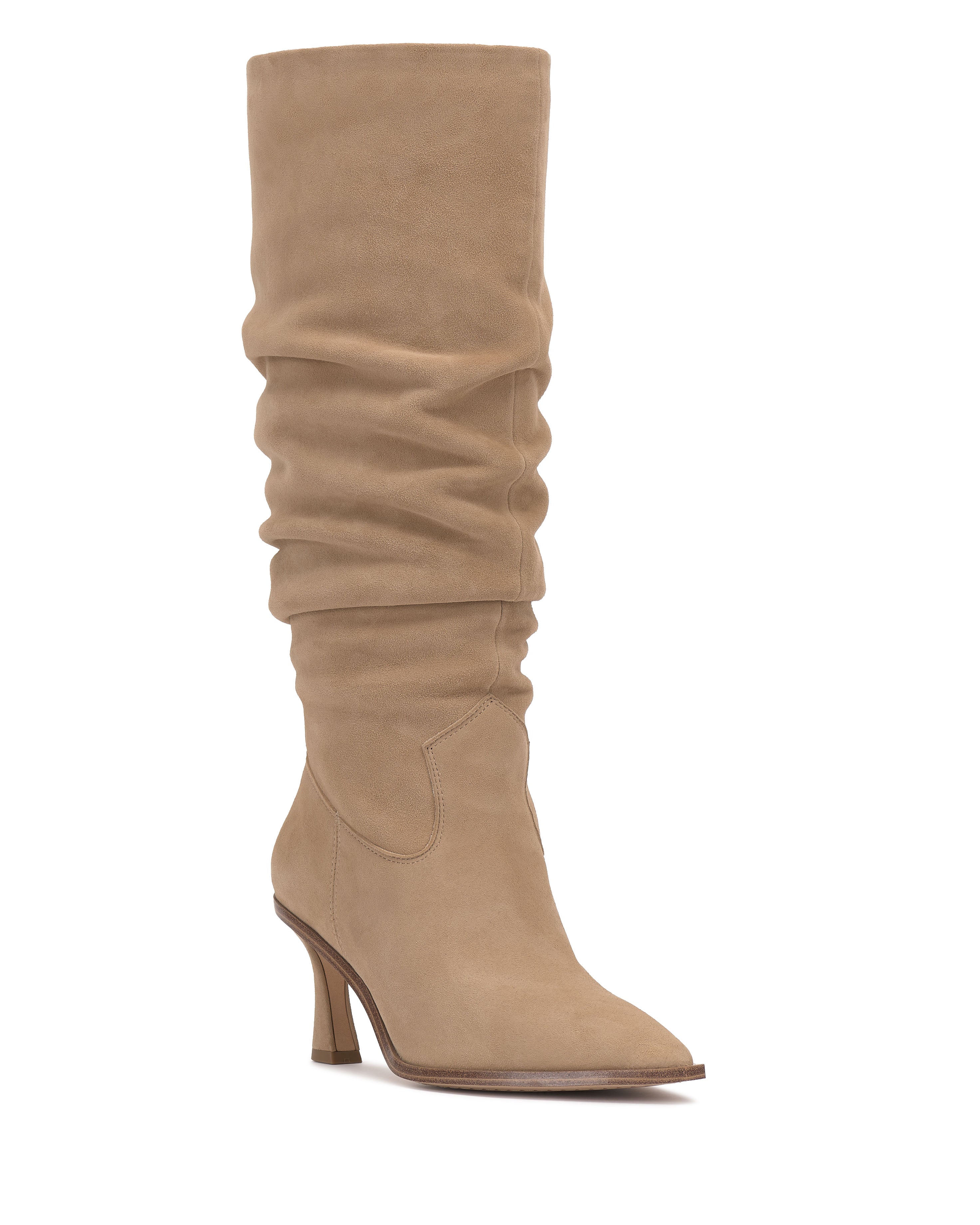 Kindre Extra Wide Calf Slouchy Knee High Boot - Tortilla - Vince Camuto
