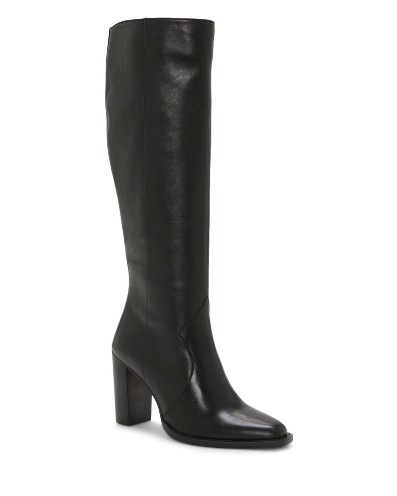 Lecheya Narrow Calf Knee High Boot - Black - Vince Camuto