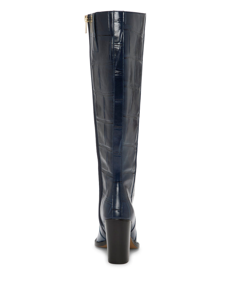 Lecheya Extra Wide Calf Knee High Boot - Deep Navy - Vince Camuto