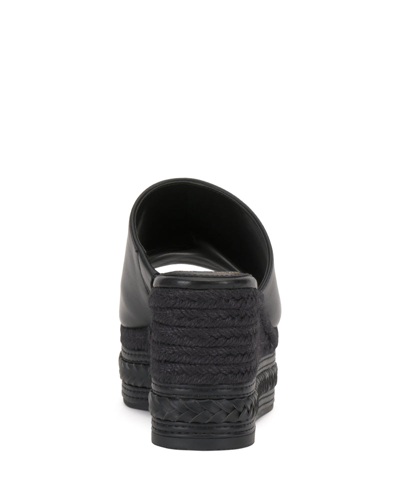 Lierna Espadrille Wedge Sandal - Black - Vince Camuto