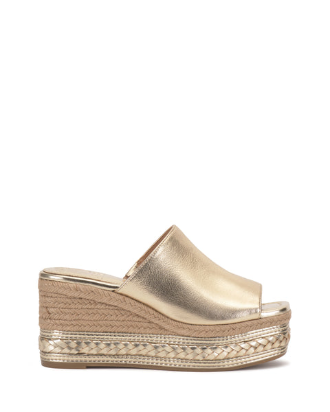 Lierna Espadrille Wedge Sandal - Egyptian Gold - Vince Camuto