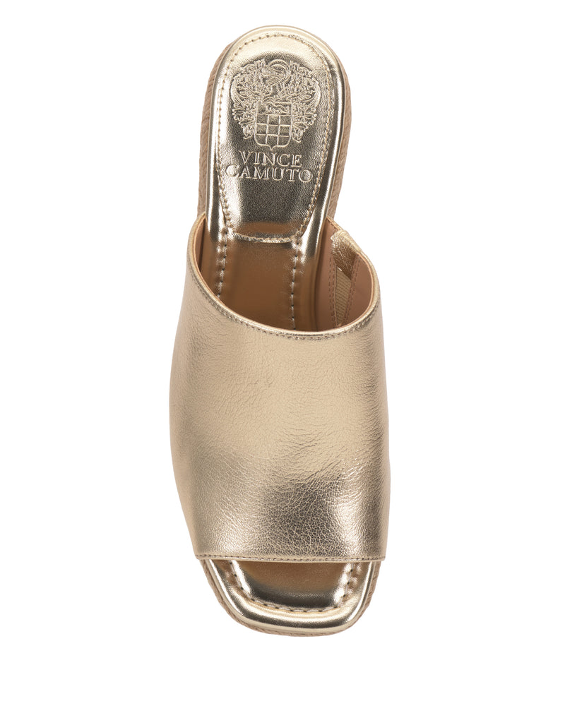 Lierna Espadrille Wedge Sandal - Egyptian Gold - Vince Camuto