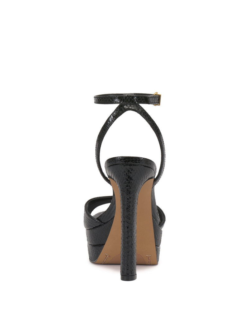 Lumary Platform Sandal - Black - Vince Camuto