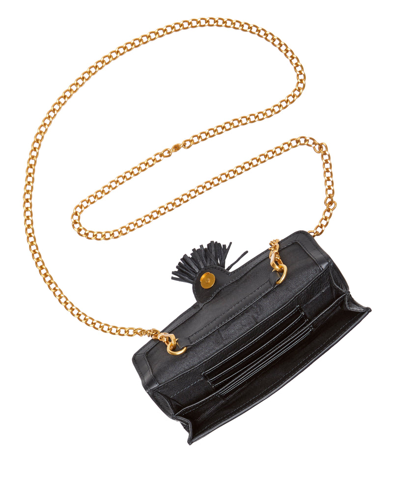 Maecy Wallet on a Chain Black - Vince Camuto