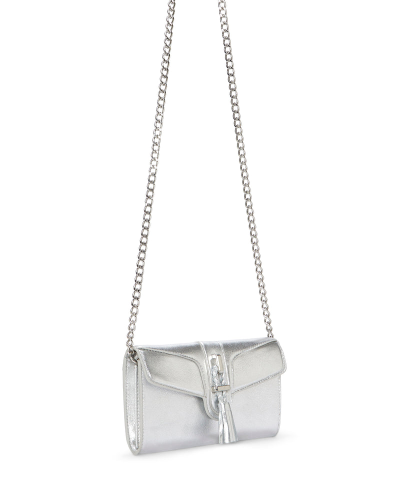 Maecy Wallet on a Chain Silver - Vince Camuto