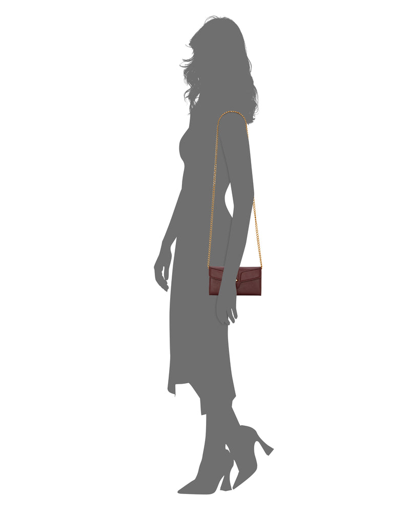 Maecy Wallet on a Chain Red - Vince Camuto