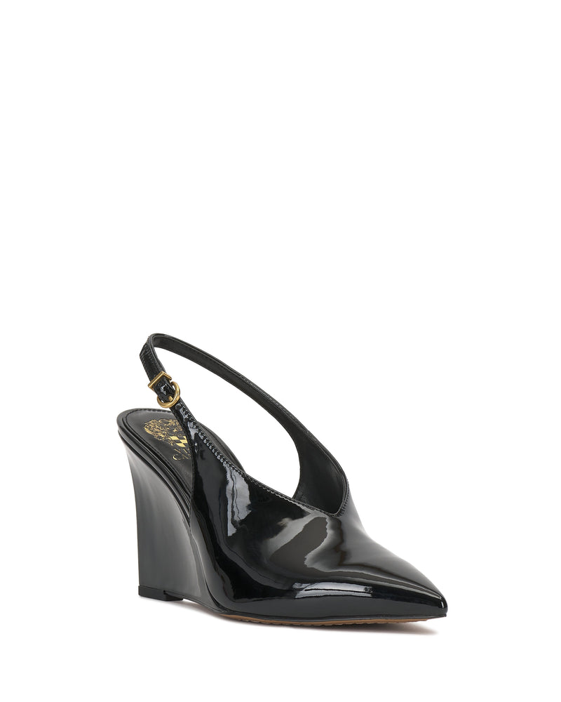Meristi Wedge Pump - Black - Vince Camuto