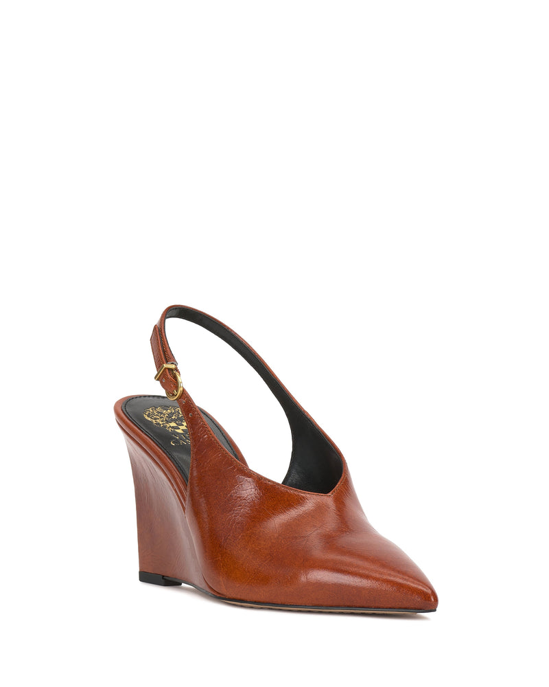 Meristi Wedge Pump - Tan - Vince Camuto