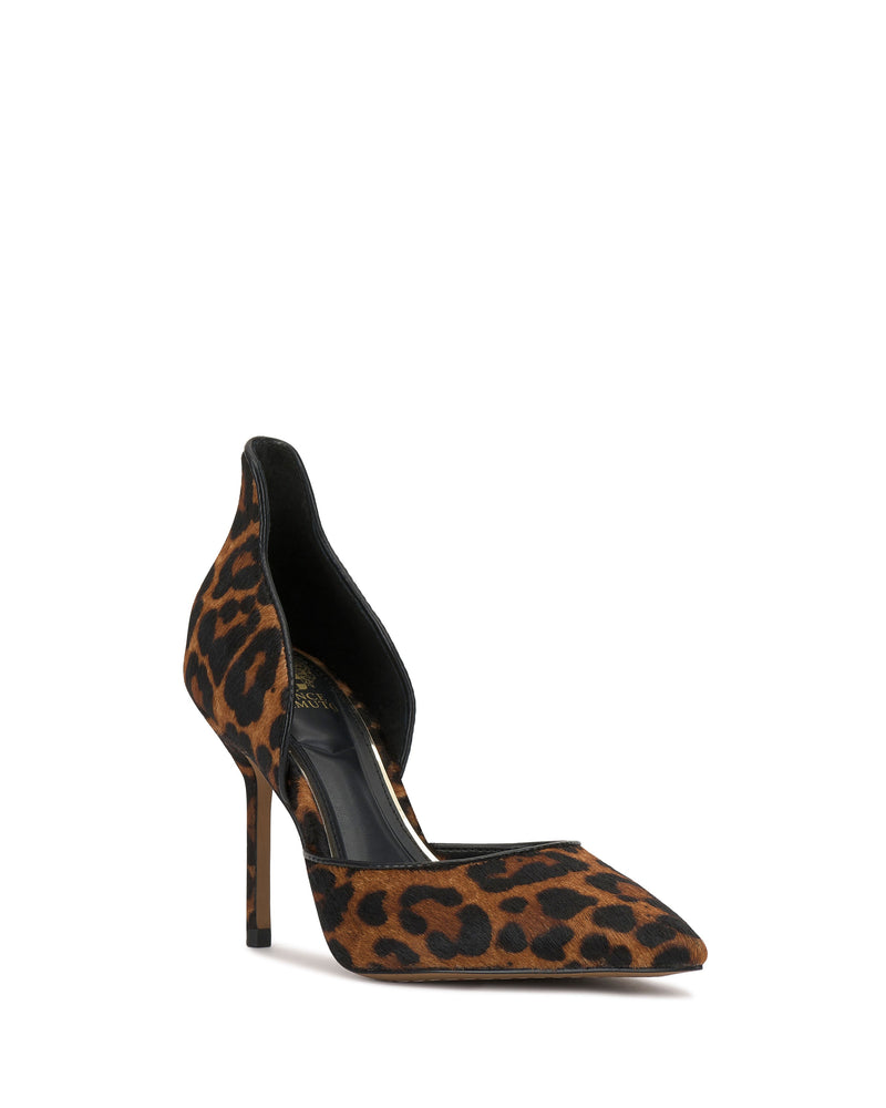 Mirea D'Orsay Pump - Camel/Black - Vince Camuto