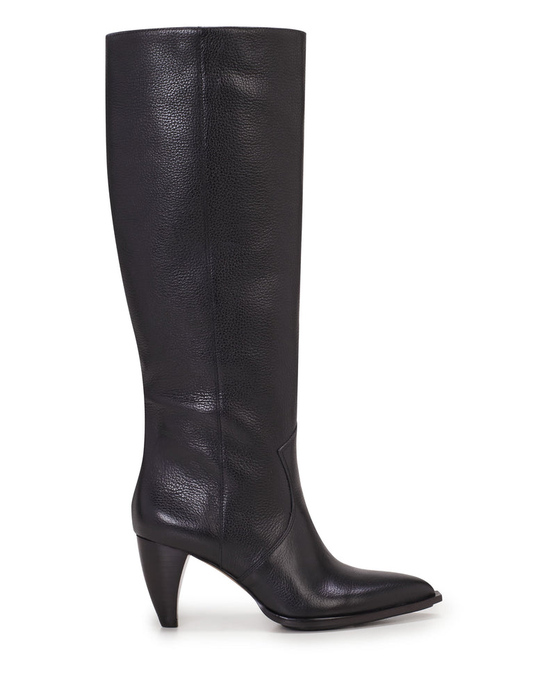 Nally Wide Calf Boot - Black - Vince Camuto