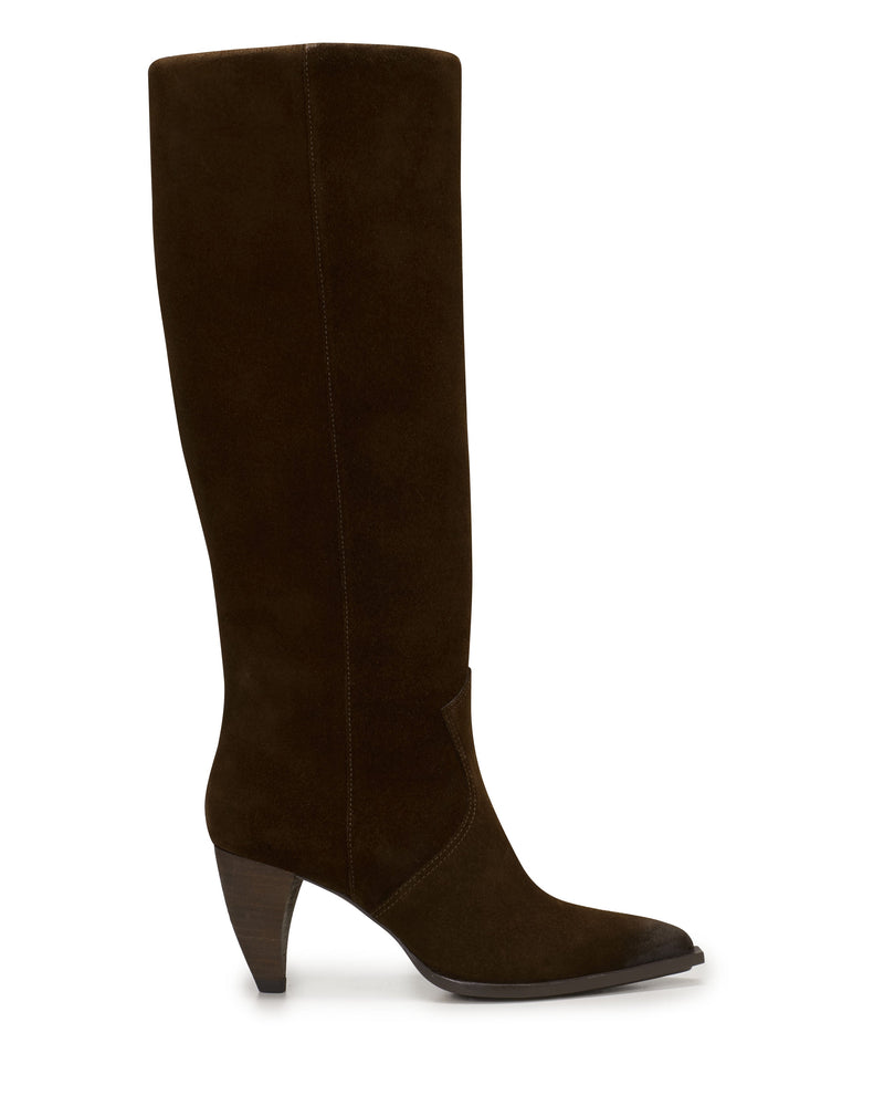 Nally Wide Calf Boot - Brownie - Vince Camuto