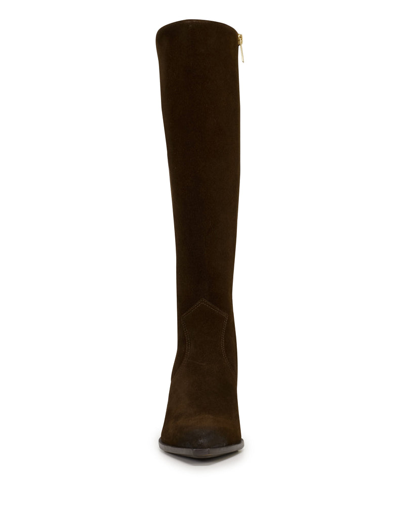 Nally Wide Calf Boot - Brownie - Vince Camuto
