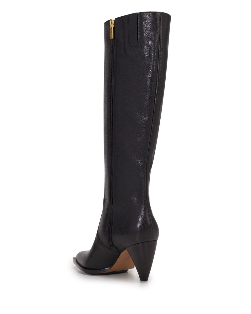 Nally Extra Wide Calf Boot - Black - Vince Camuto