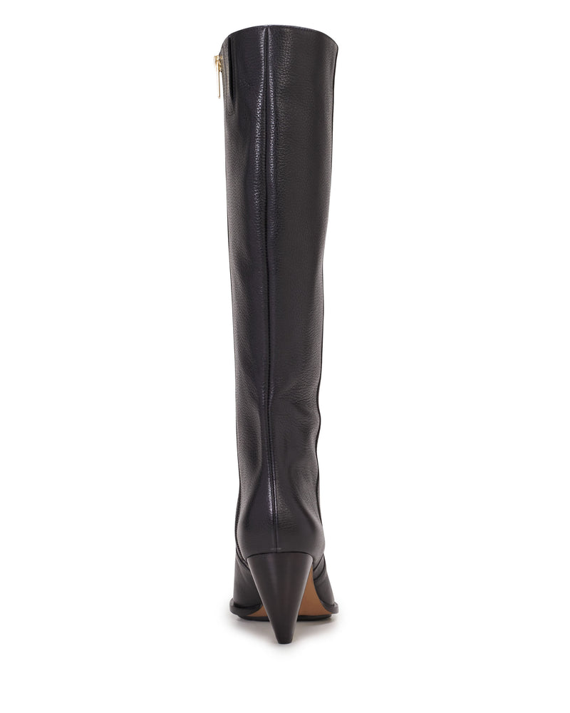 Nally Extra Wide Calf Boot - Black - Vince Camuto
