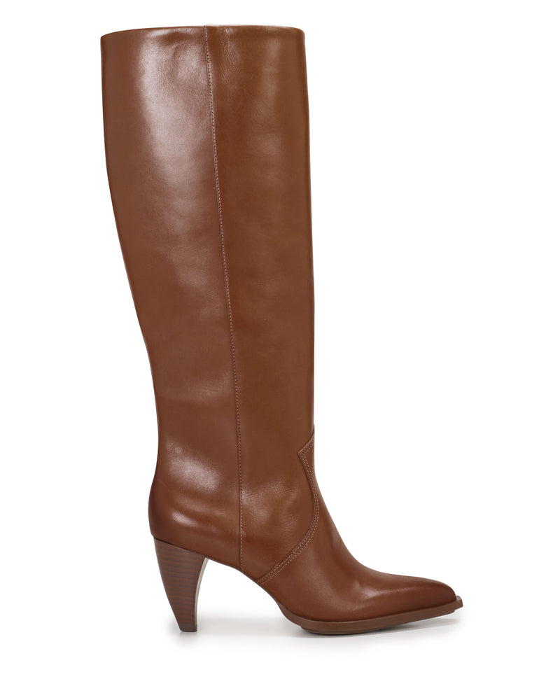 Nally Wide Calf Boot - Golden Walnut - Vince Camuto