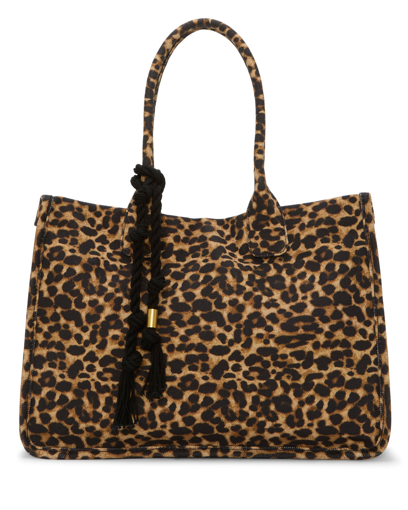 Orla Tote Bag - Caramel Leopard - Vince Camuto