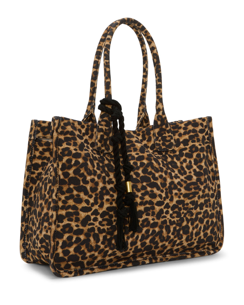 Orla Tote Bag - Caramel Leopard - Vince Camuto