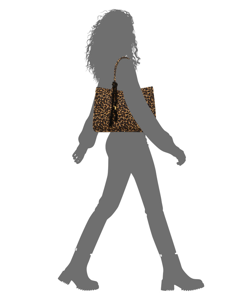 Orla Tote Bag - Caramel Leopard - Vince Camuto