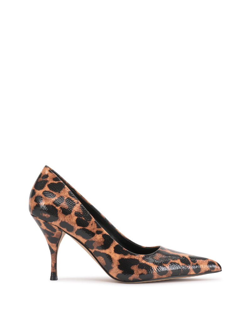 Paislie Pointed Toe Pump - Black/Natural - Vince Camuto