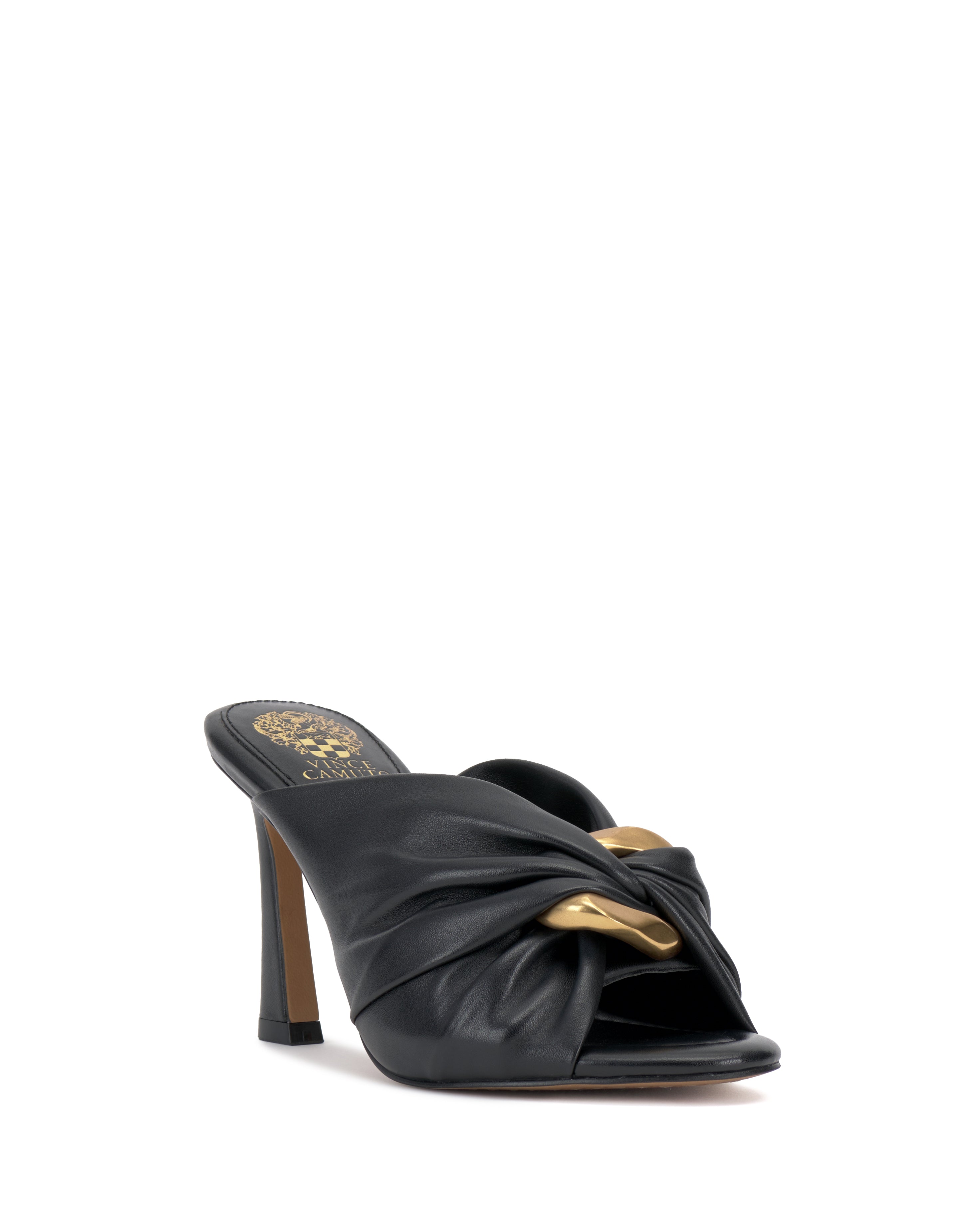 Patie Buckle Gathered High Heel Sandal - Vince Camuto