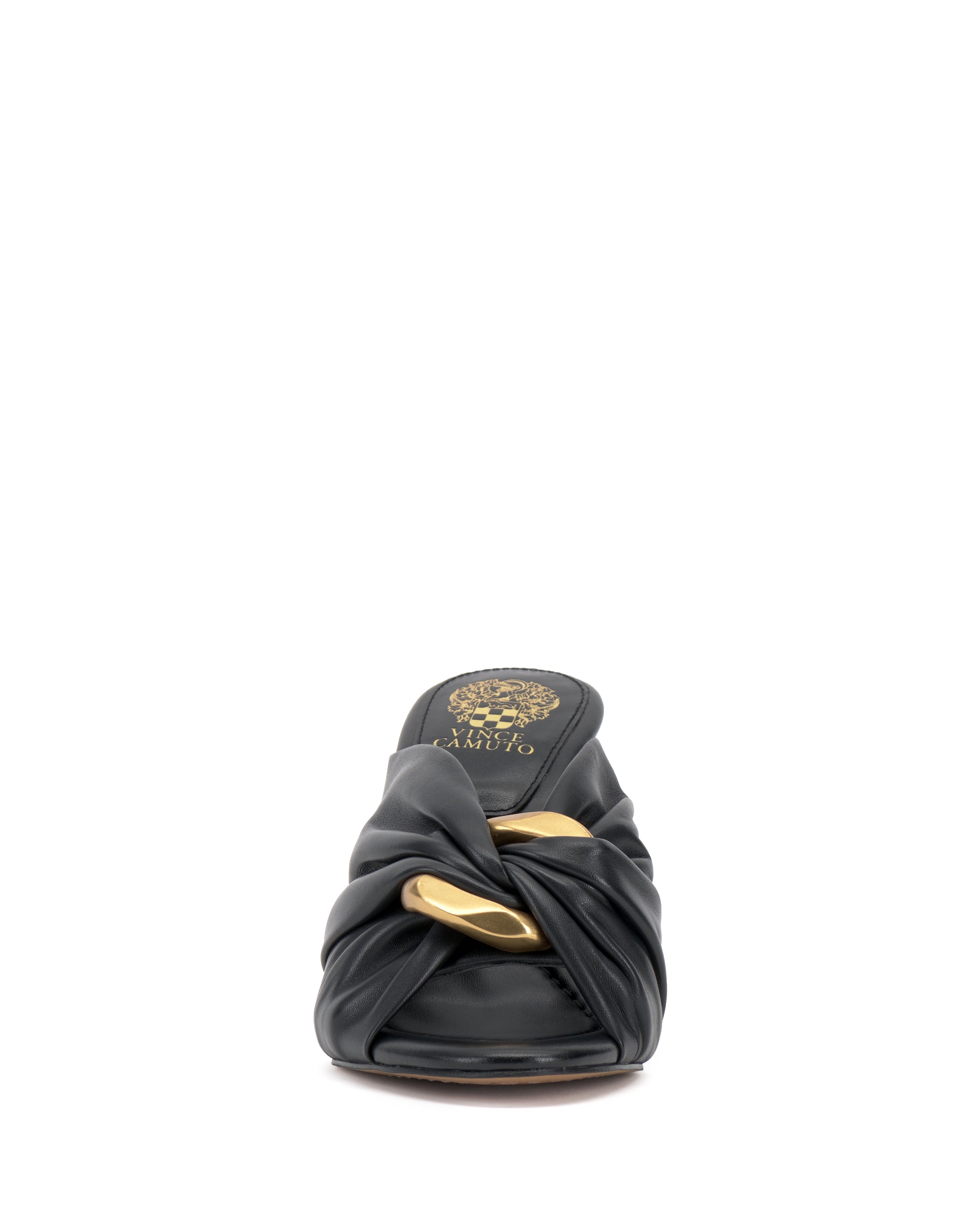 Patie Buckle Gathered High Heel Sandal - Vince Camuto