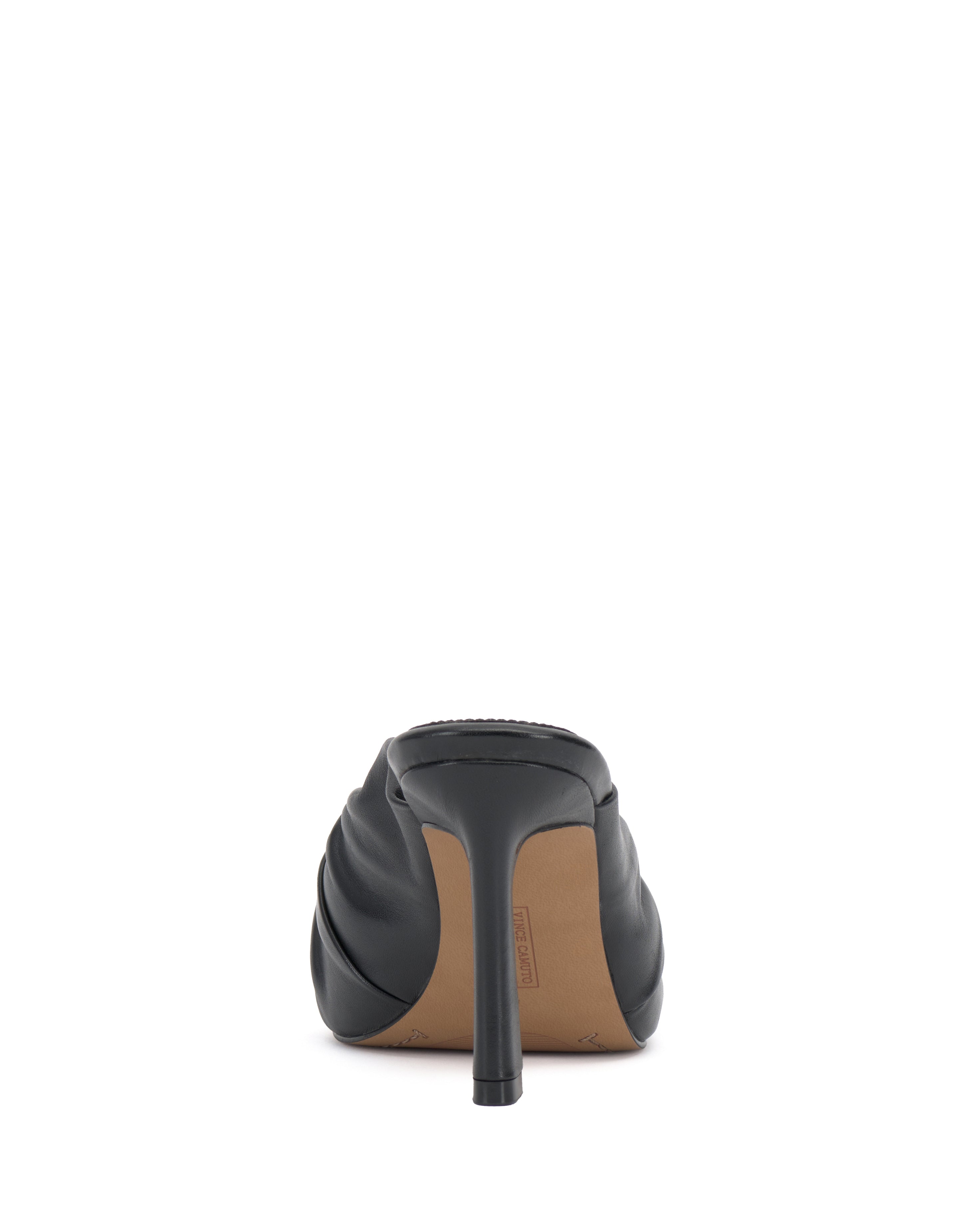 Patie Buckle Gathered High Heel Sandal - Vince Camuto