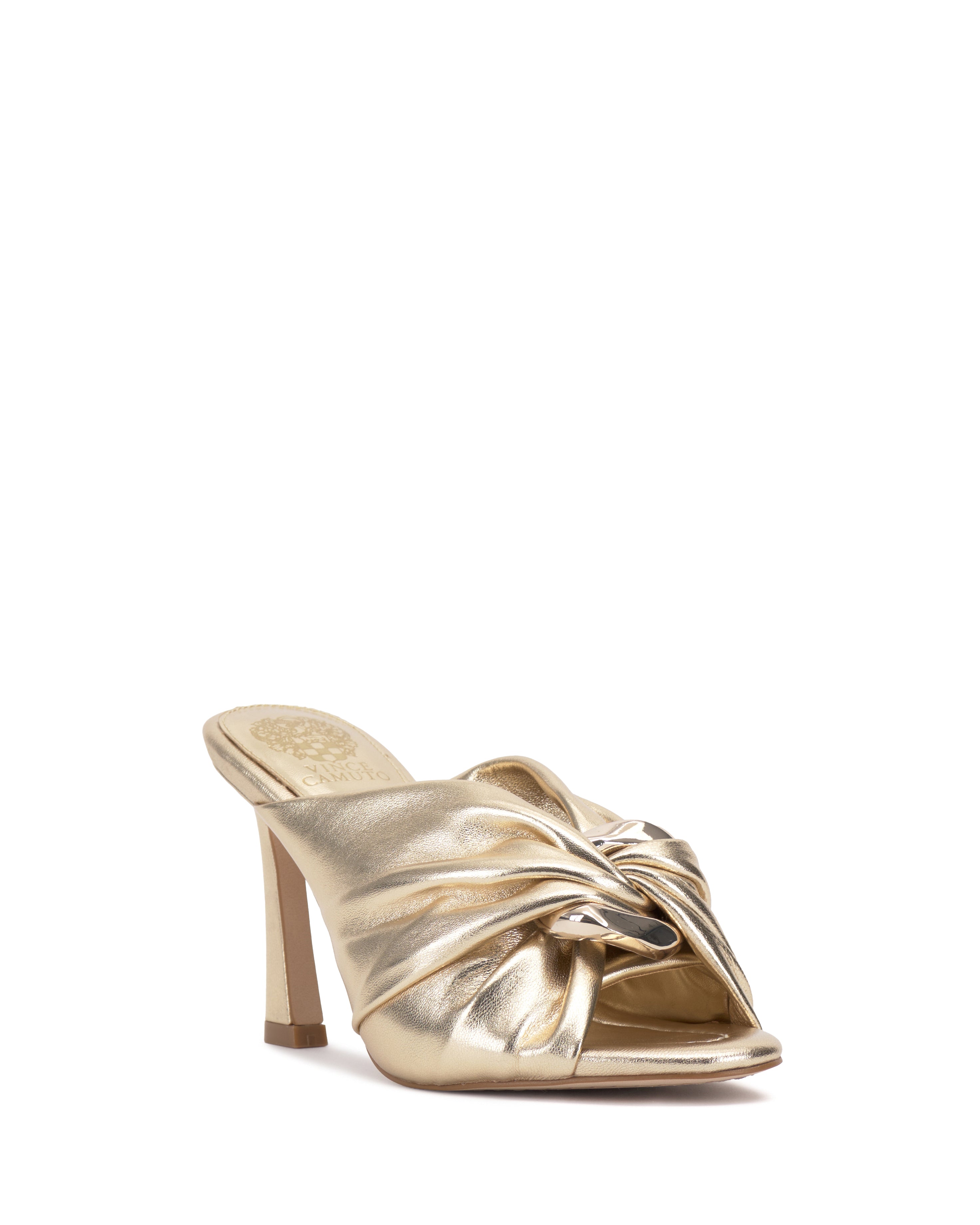 Patie Buckle Gathered High Heel Sandal - Vince Camuto