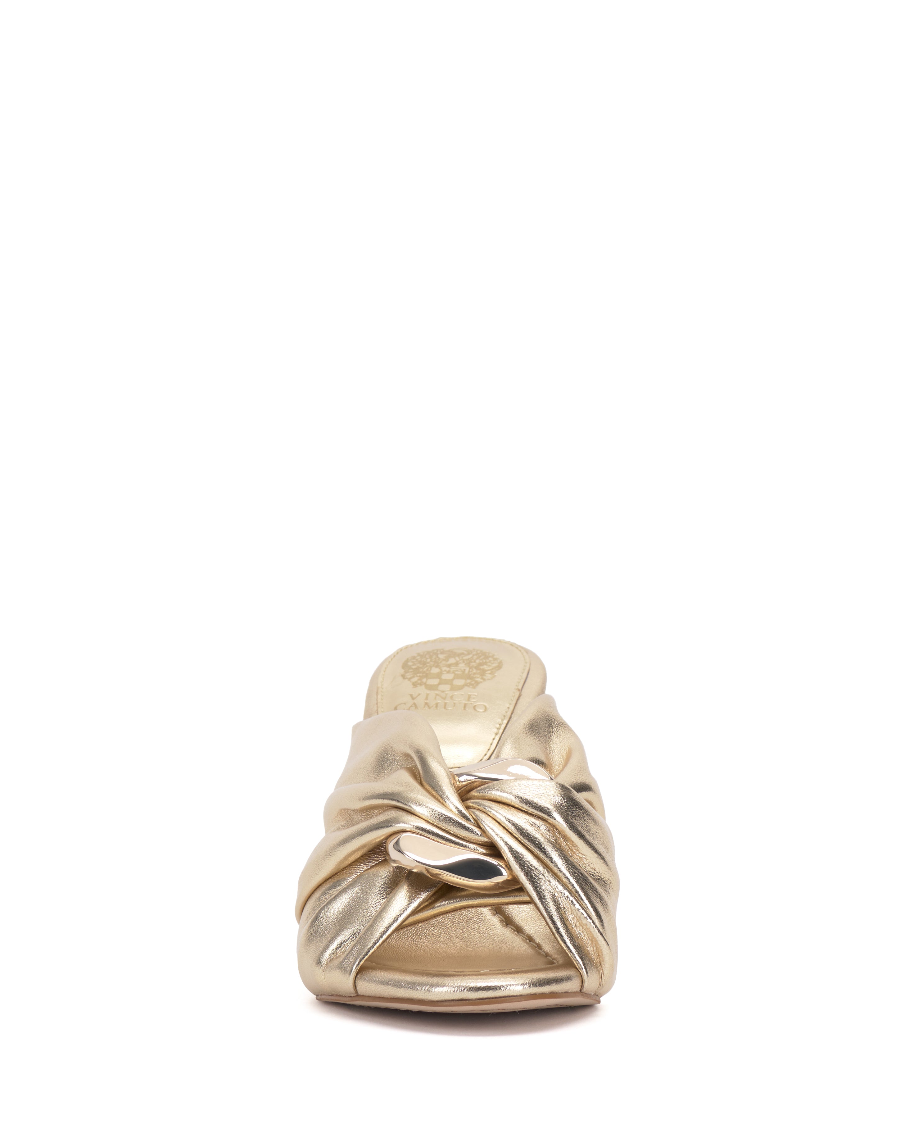 Patie Buckle Gathered High Heel Sandal - Vince Camuto