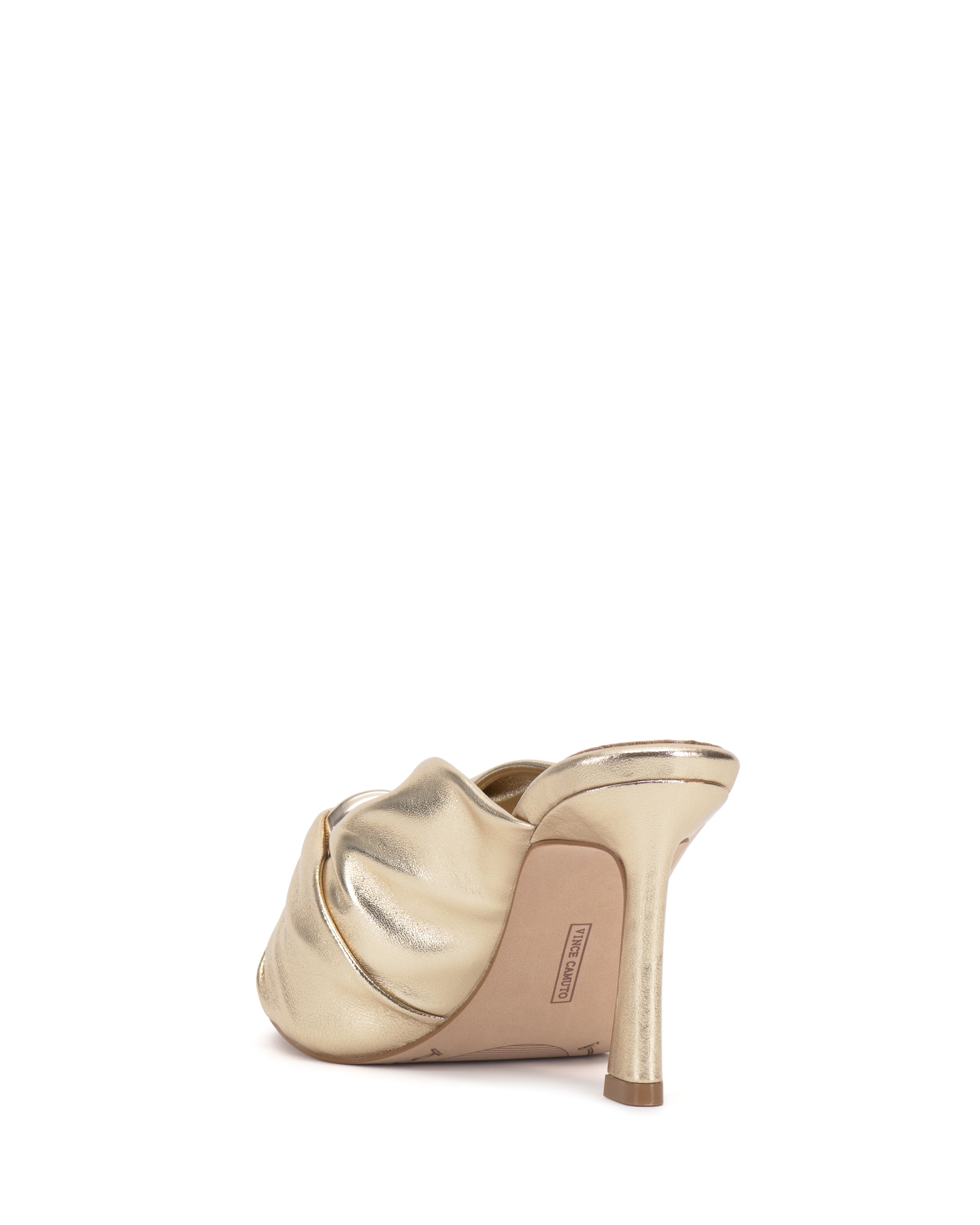 Patie Buckle Gathered High Heel Sandal - Vince Camuto