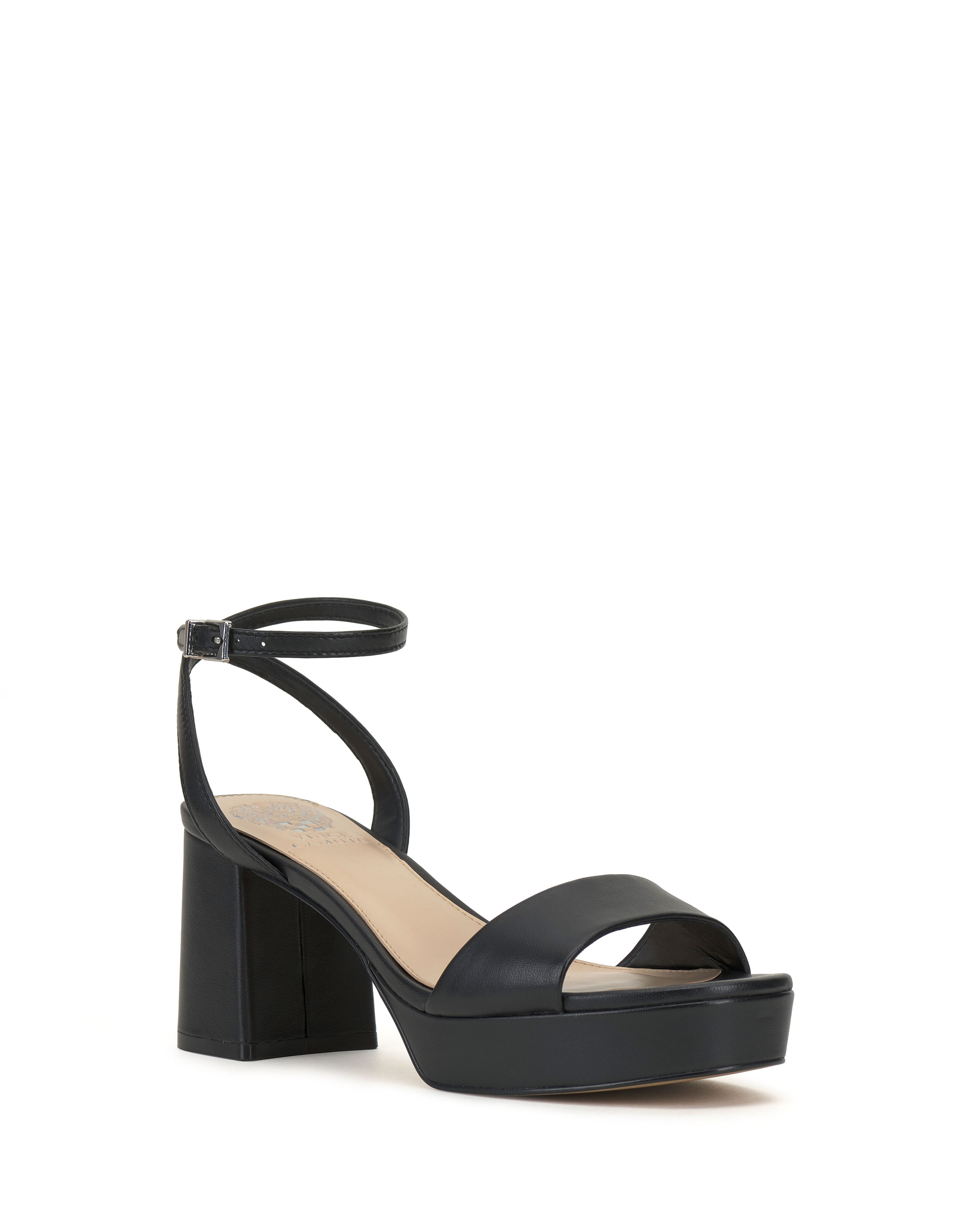 Pendreya Platform Sandal - Black - Vince Camuto