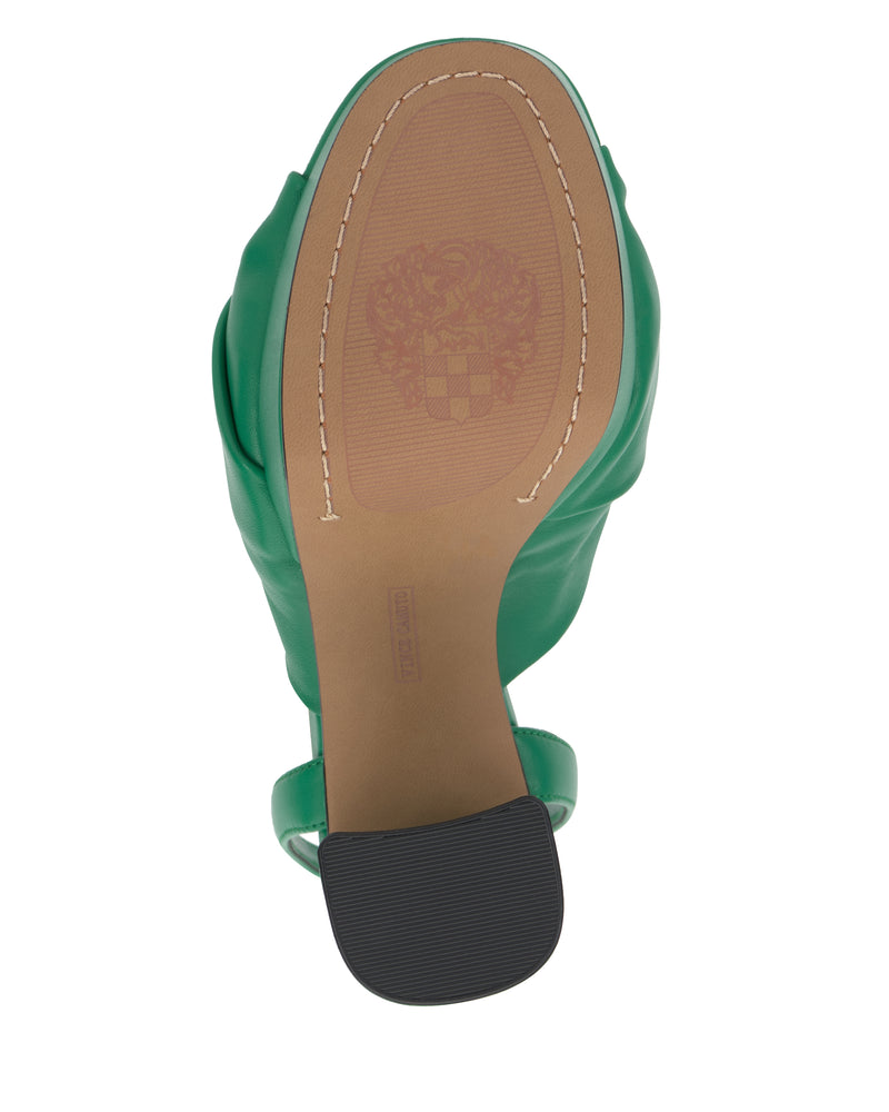 Phebie Buckle Gathered Platform High Heel Sandal - Vince Camuto