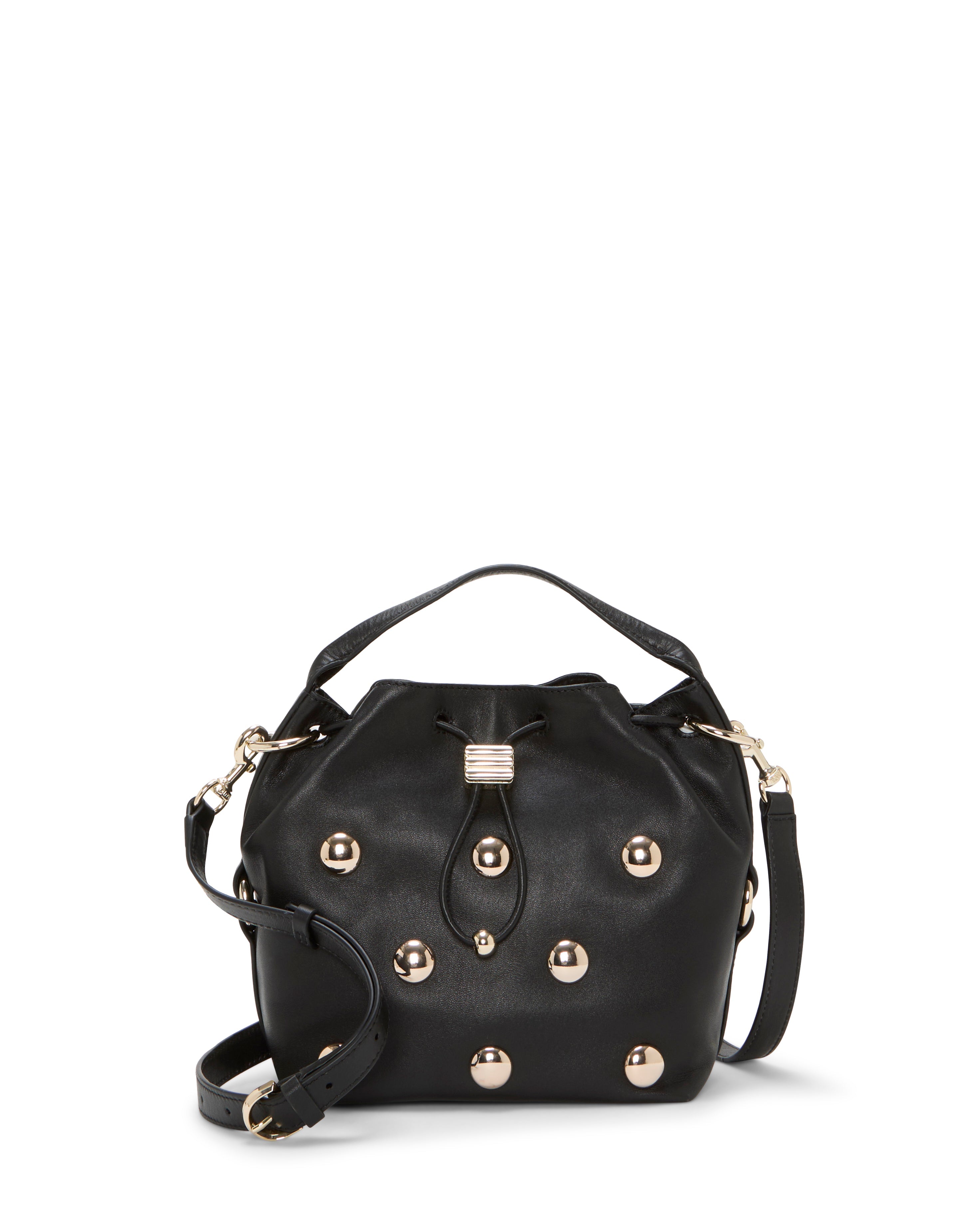 Pippa Studded Bucket Bag - Black Stud - Vince Camuto