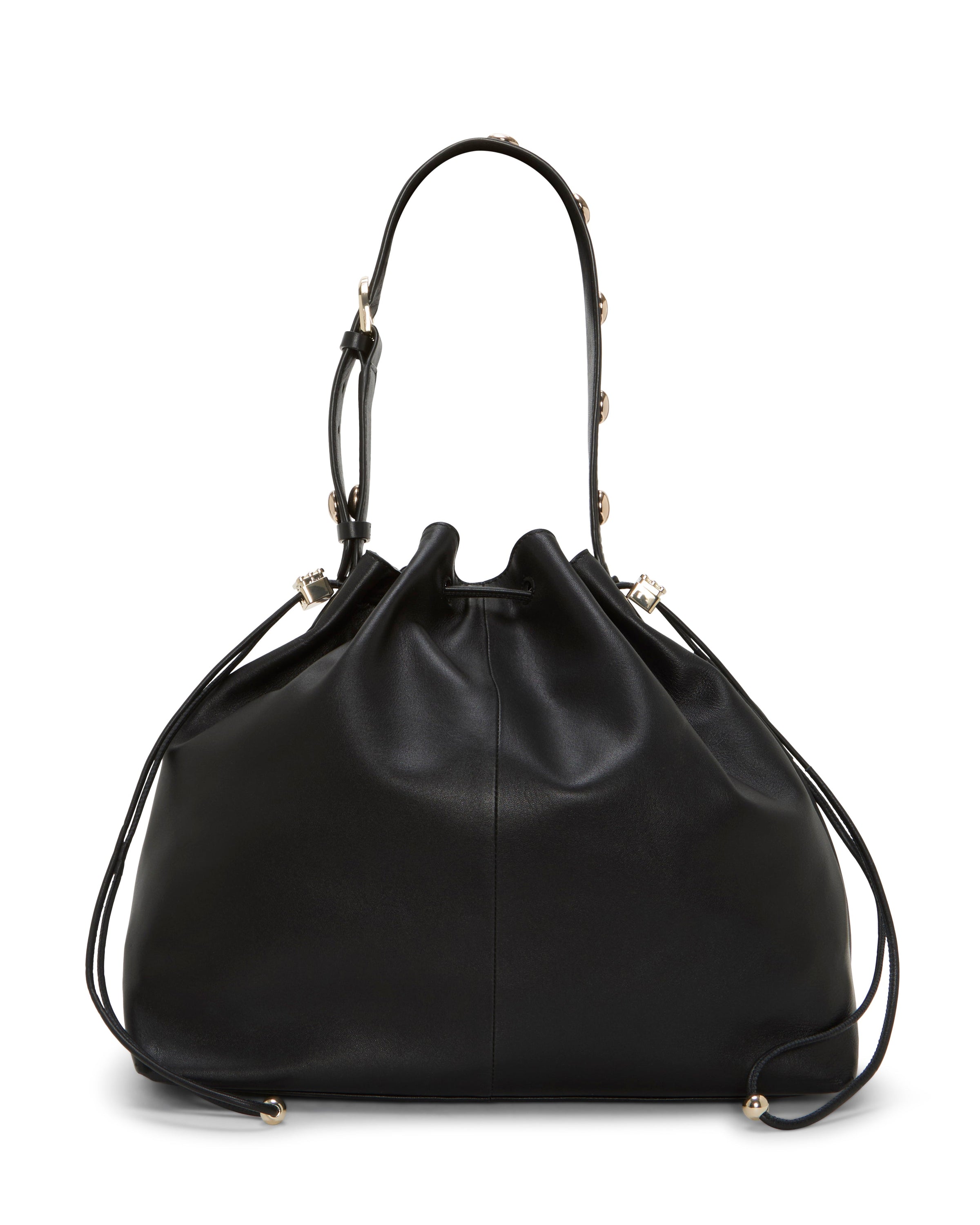 Pippa Large Studded Bucket Bag - Black Stud - Vince Camuto