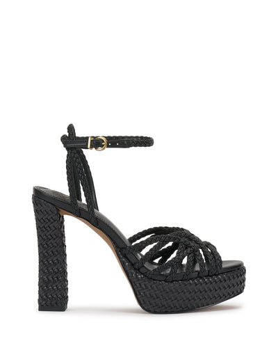 Samlee Platform Sandal - Black - Vince Camuto
