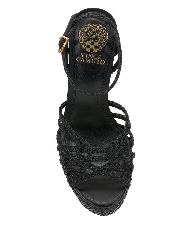Samlee Platform Sandal - Black - Vince Camuto