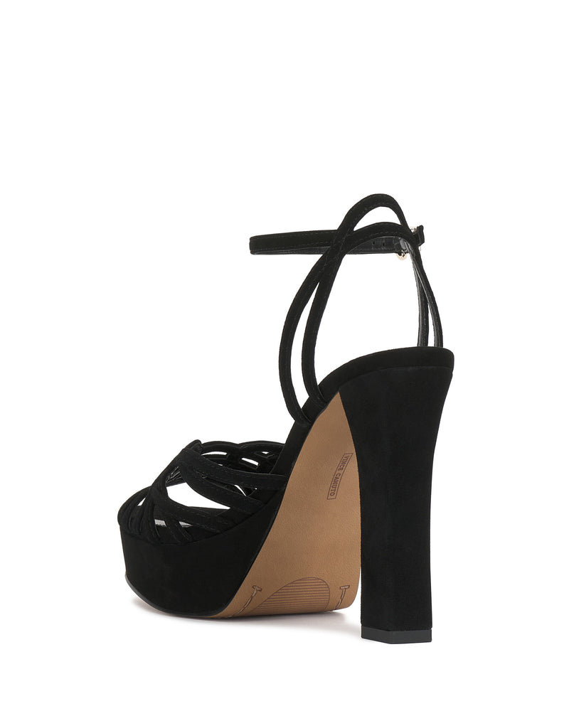 Samlee Strappy Platform Sandal - Black - Vince Camuto