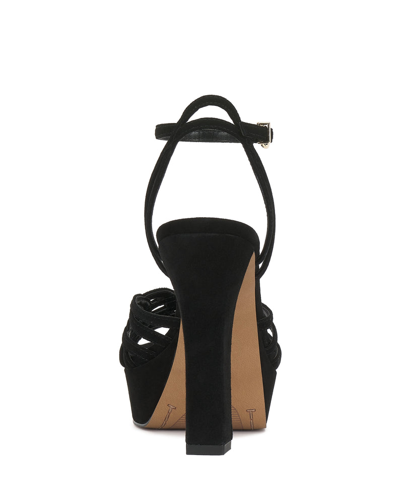 Samlee Strappy Platform Sandal - Black - Vince Camuto
