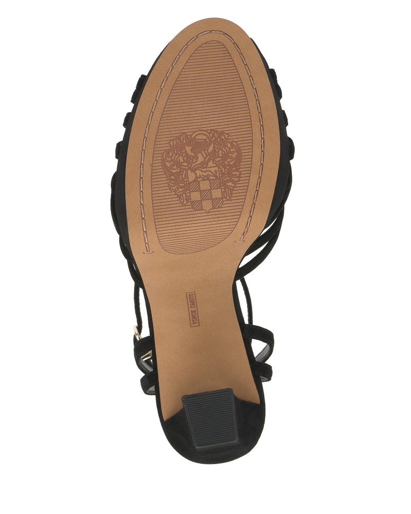 Samlee Strappy Platform Sandal - Black - Vince Camuto