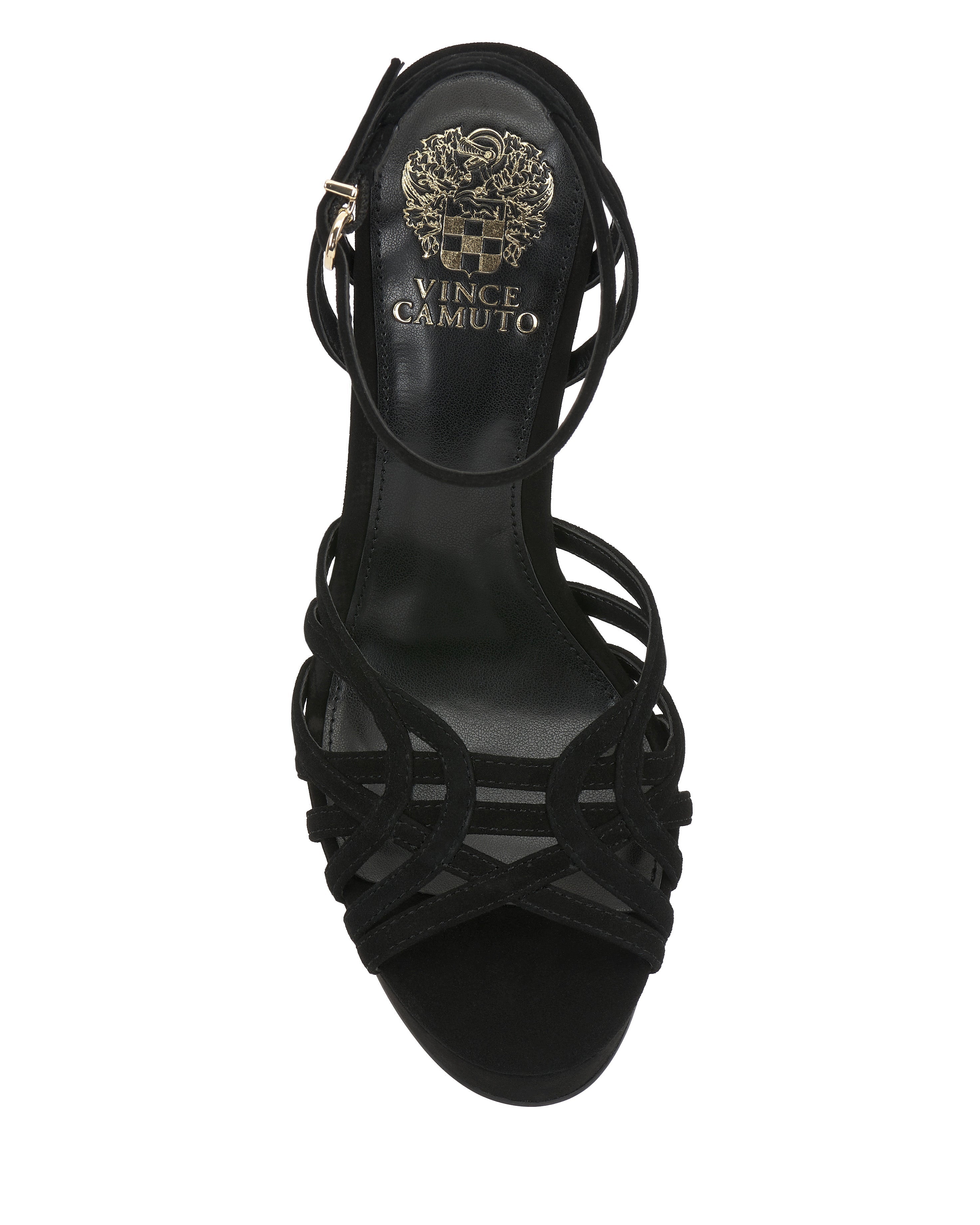 Samlee Strappy Platform Sandal - Black - Vince Camuto