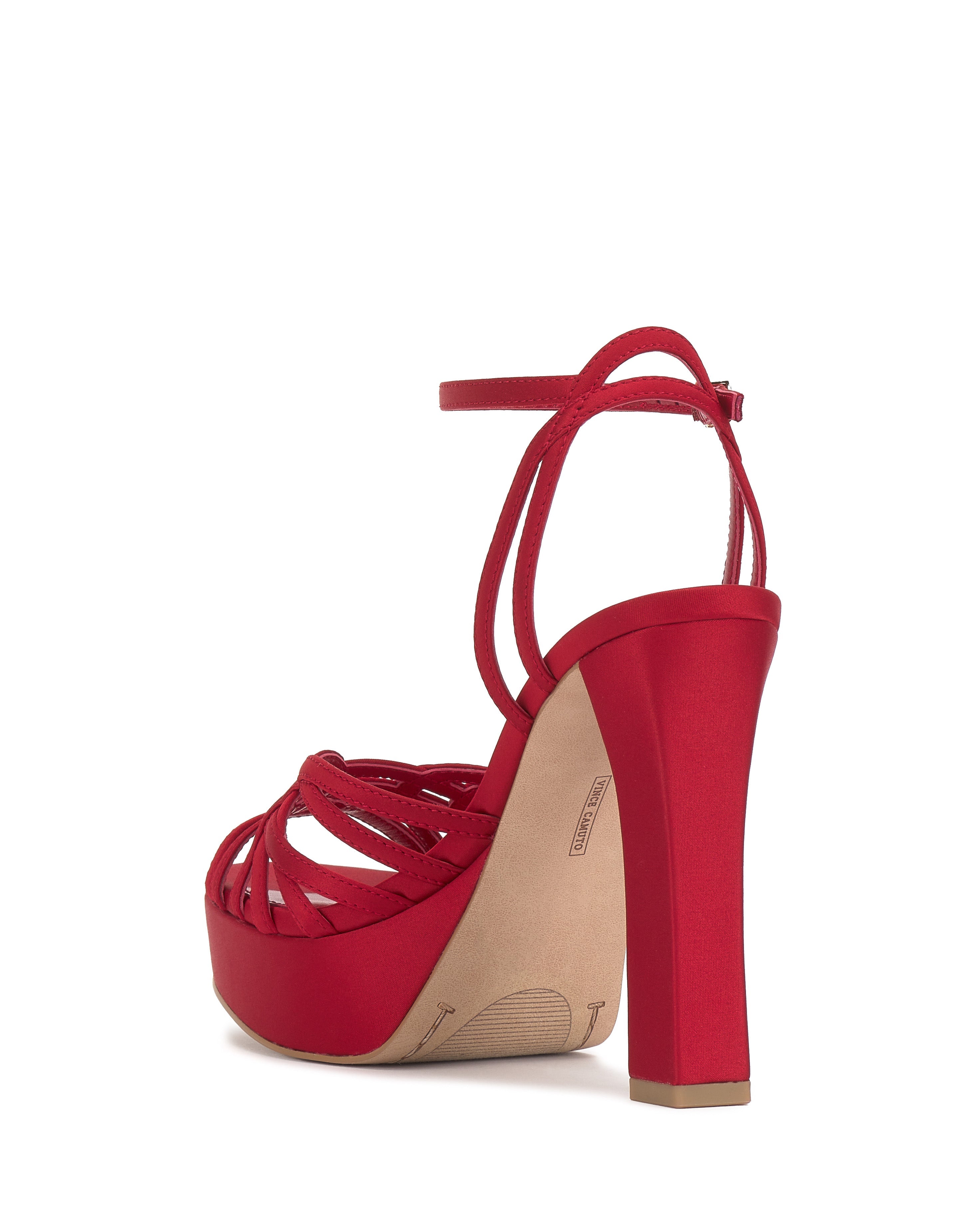 Samlee Strappy Platform Sandal - Flame - Vince Camuto