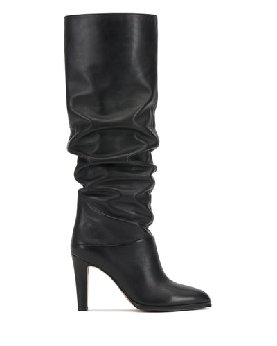 Sorina Slouchy Wide Calf Knee High Boot - Black - Vince Camuto