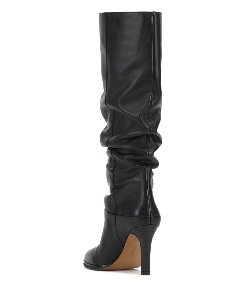 Sorina Slouchy Wide Calf Knee High Boot - Black - Vince Camuto