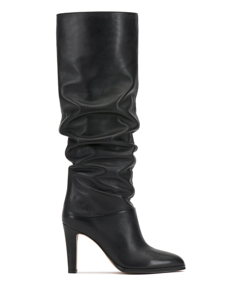 Sorina Slouchy Extra Wide Calf Knee High Boot - Black - Vince Camuto