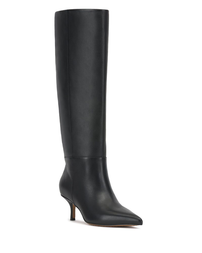 Tansie Wide Calf Knee High Boot - Black - Vince Camuto