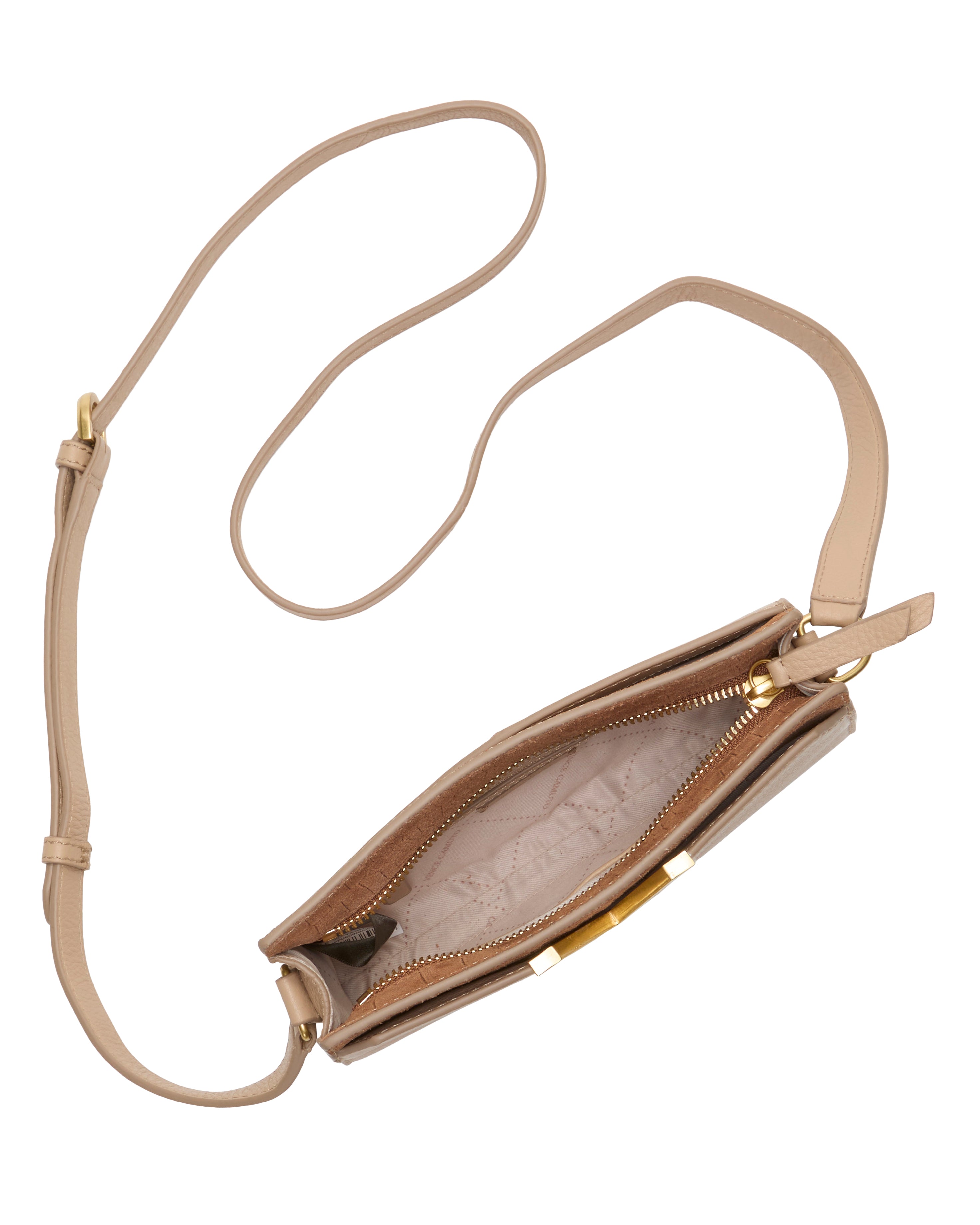 Tasha Crossbody Bag - Cappuccino/Cognac - Vince Camuto