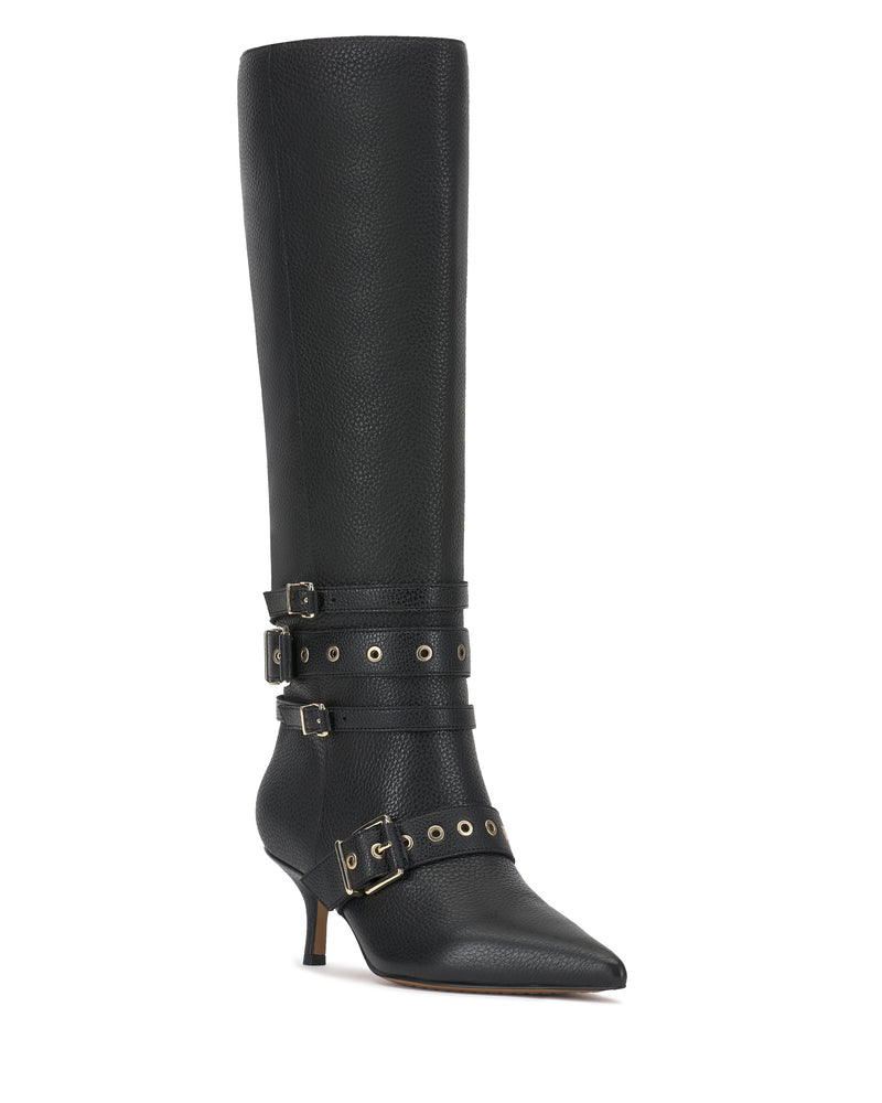 Tyleen Wide Calf Knee High Boot - Black - Vince Camuto