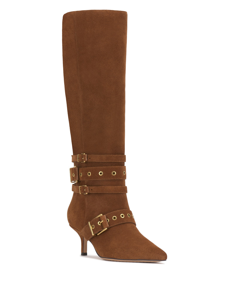 Tyleen Wide Calf Knee High Boot - Burnt Sugar - Vince Camuto