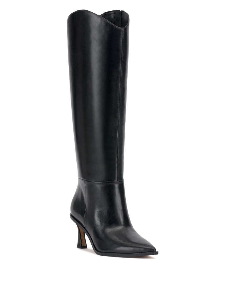 Emily Extra Wide Calf Knee High Boot - Black - Vince Camuto